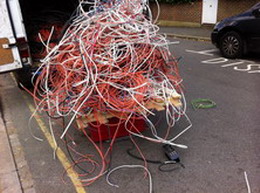 Industrial and domestic electrical cable for scrap
